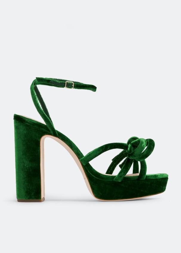 

Сандалии LOEFFLER RANDALL Melanie platform sandals, зеленый