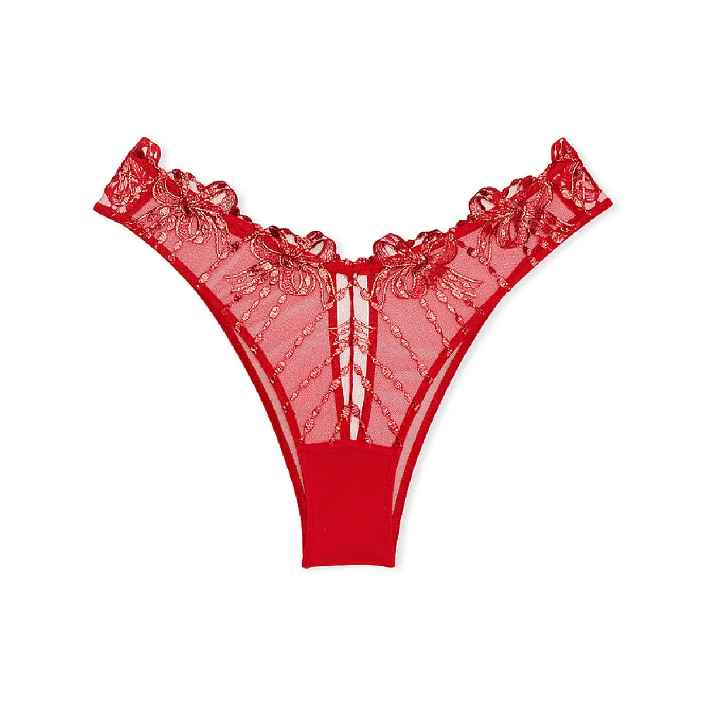 

Трусы Victoria's Secret Dream Angels Bow Embroidery Brazilian, красный