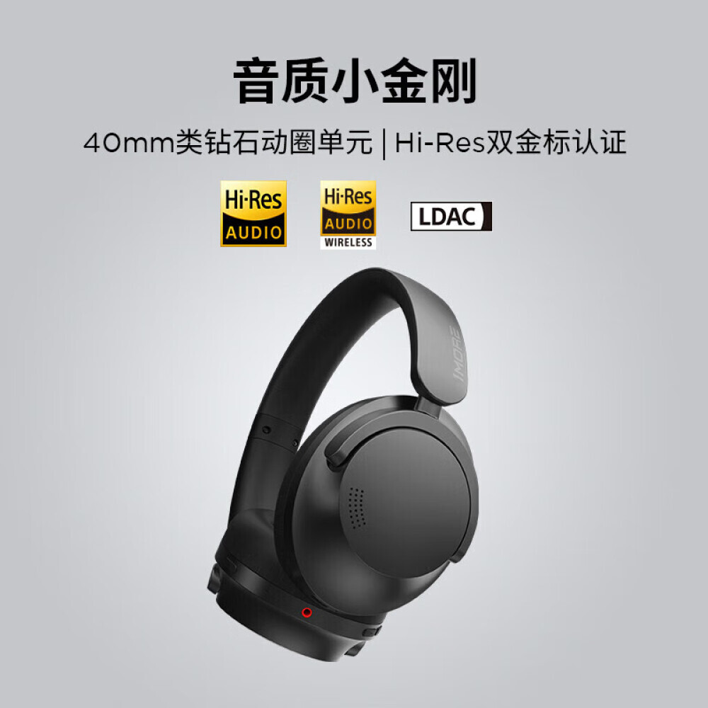 

Bluetooth-гарнитура 1MORE SonoFlow с активным шумоподавлением, черный