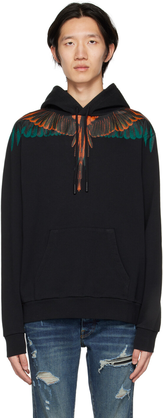 

Толстовка с капюшоном Black Icon Wings Marcelo Burlon County of Milan, Черный