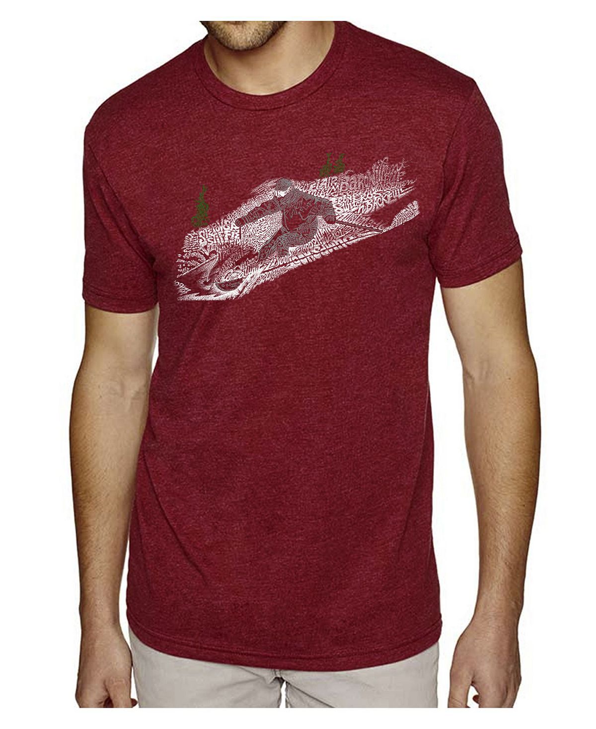 Мужская футболка premium word art - лыжи LA Pop Art мужская футболка premium word art tyrannosaurus rex la pop art