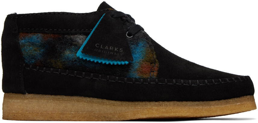 

Черные ботинки пустыни Weaver Clarks Originals