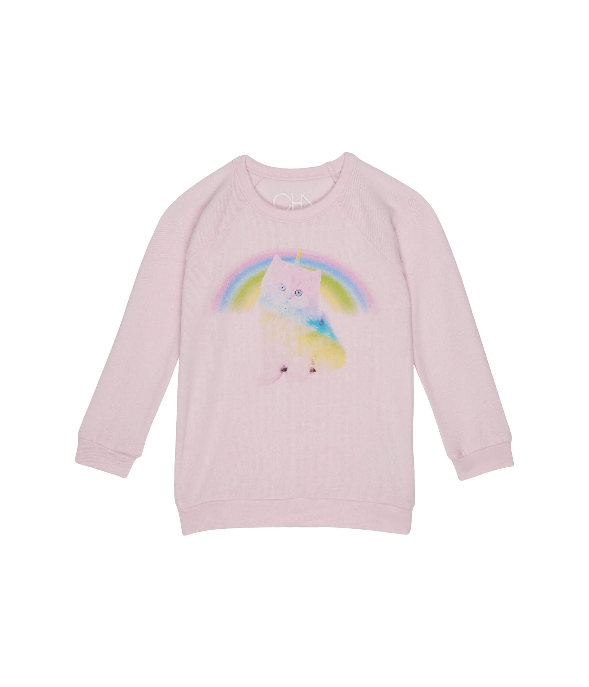 Пуловер Chaser Kids, Rainbow Unicorn Kitty Recycled Bliss Knit Pullover
