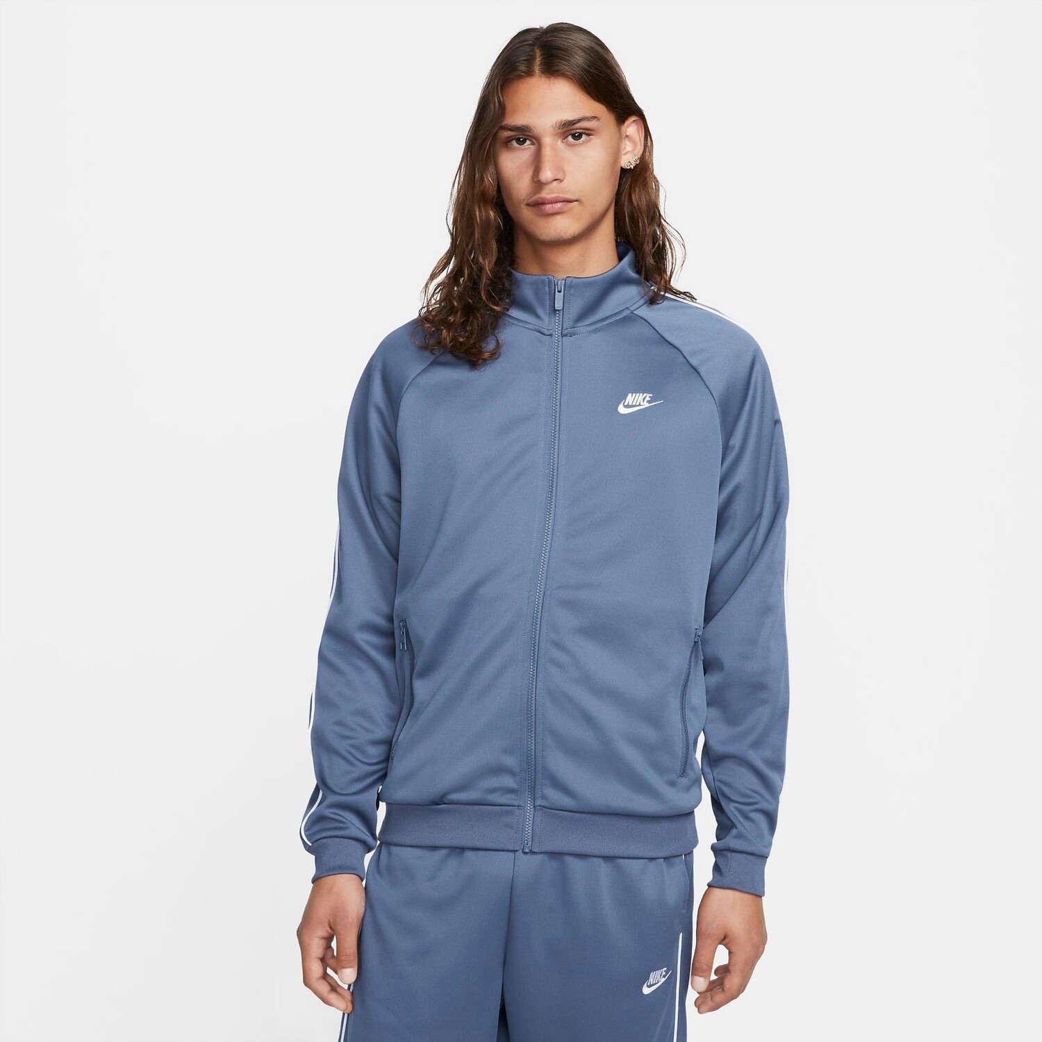 

Мужская спортивная куртка Nike Sportswear Club с молнией во всю длину, серый