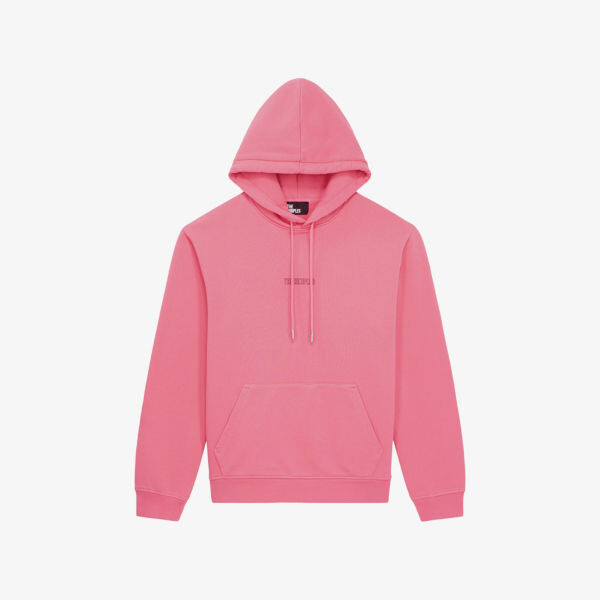 

Хлопковая толстовка свободного кроя с фирменной вышивкой The Kooples, розовый