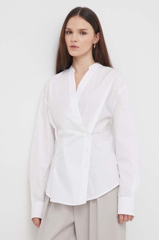 

Хлопчатобумажная рубашка Calvin Klein, белый