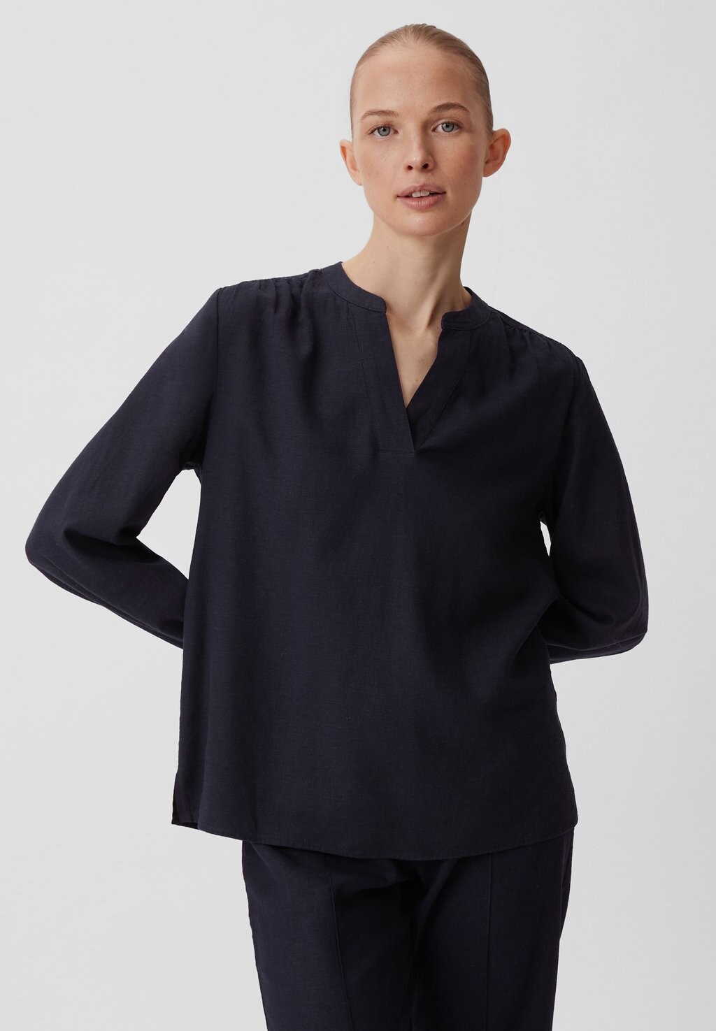 

Блузка comma casual identity, цвет navy