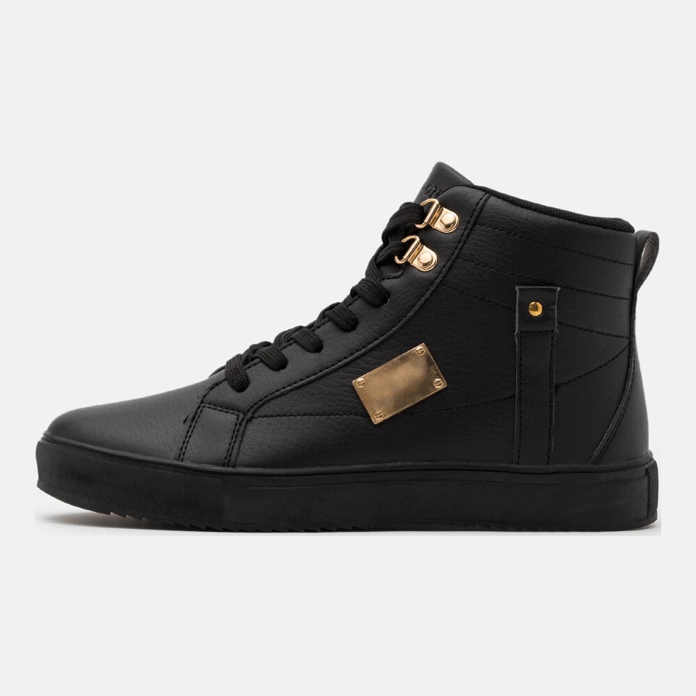 

Кроссовки Pier One Zapatillas Altas, black/gold-coloured