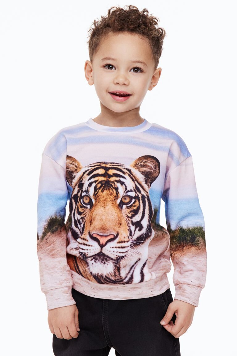 

Толстовка из хлопка с принтом H&M