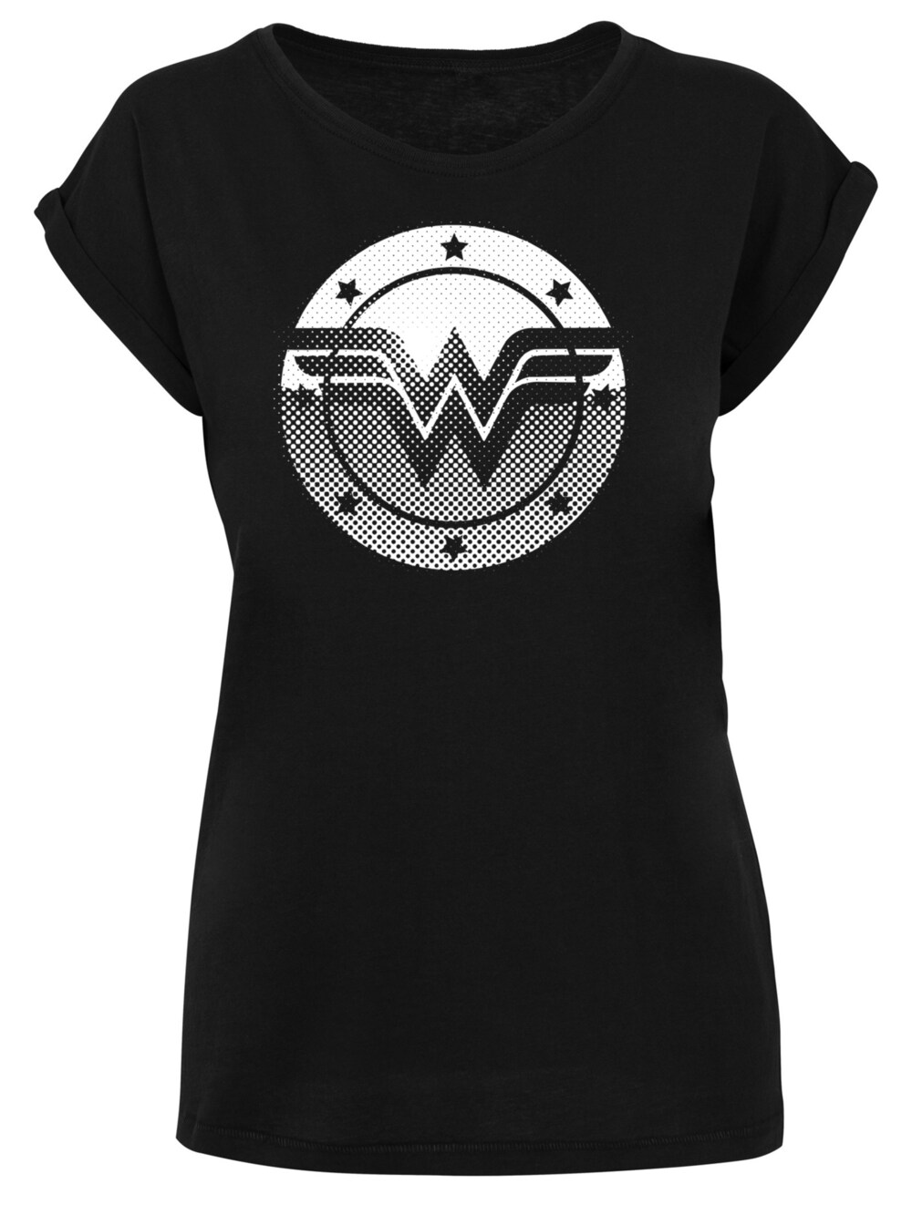 Рубашка F4Nt4Stic DC Comics Wonder Woman Spot Logo, черный рюкзак dc comics wonder woman logo aop canvas mini