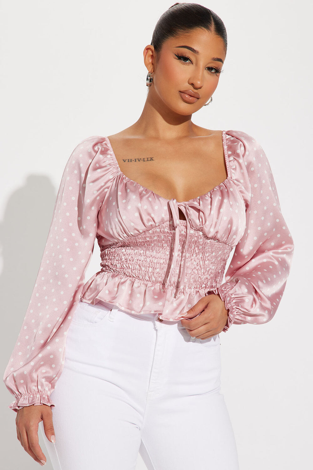 

Топ Fashion Nova JW16587B, розовый