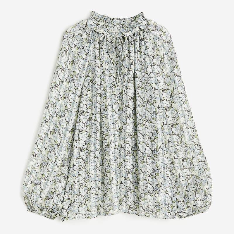

Блузка H&M Ruffle Crepe, цветочный