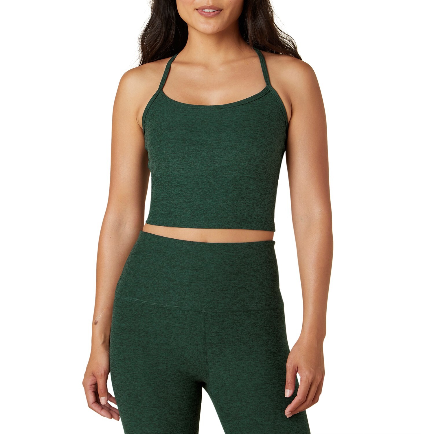 

Укороченная майка Beyond Yoga Spacedye Slim Racerback - женские, зеленый