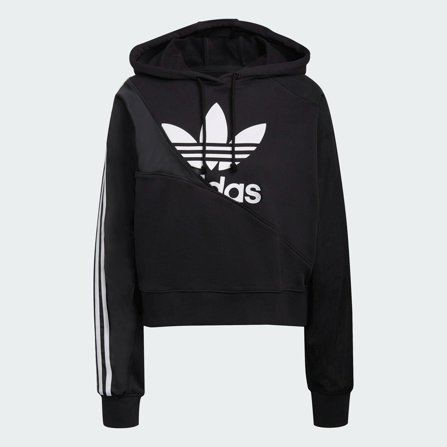 

Худи Adidas Adicolor Split Trefoil, черный/белый