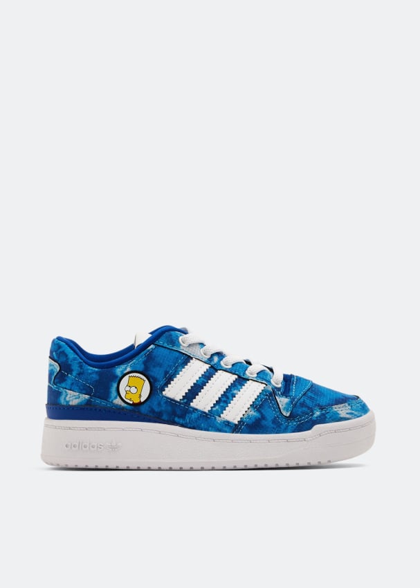 Детские кроссовки Adidas x Simpsons Forum Low, синий