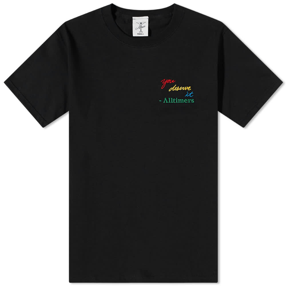 

Футболка Alltimers You Deserve It Embroidered Tee, Черный