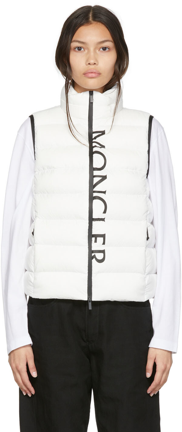 

Белый пуховый жилет Cenis Moncler