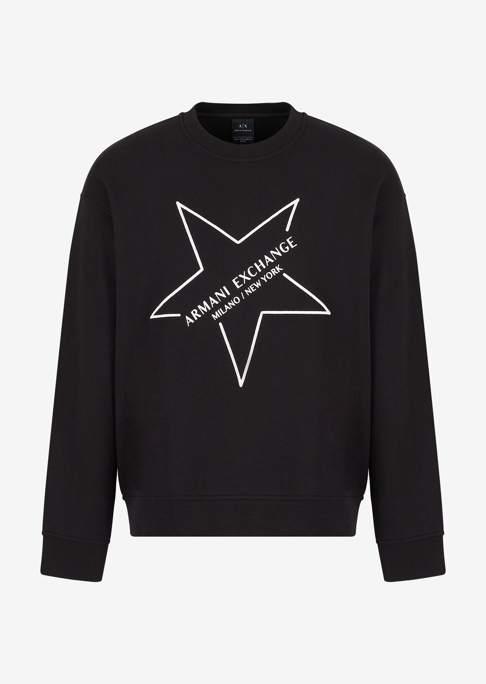 

Толстовка без капюшона Armani Exchange, черный