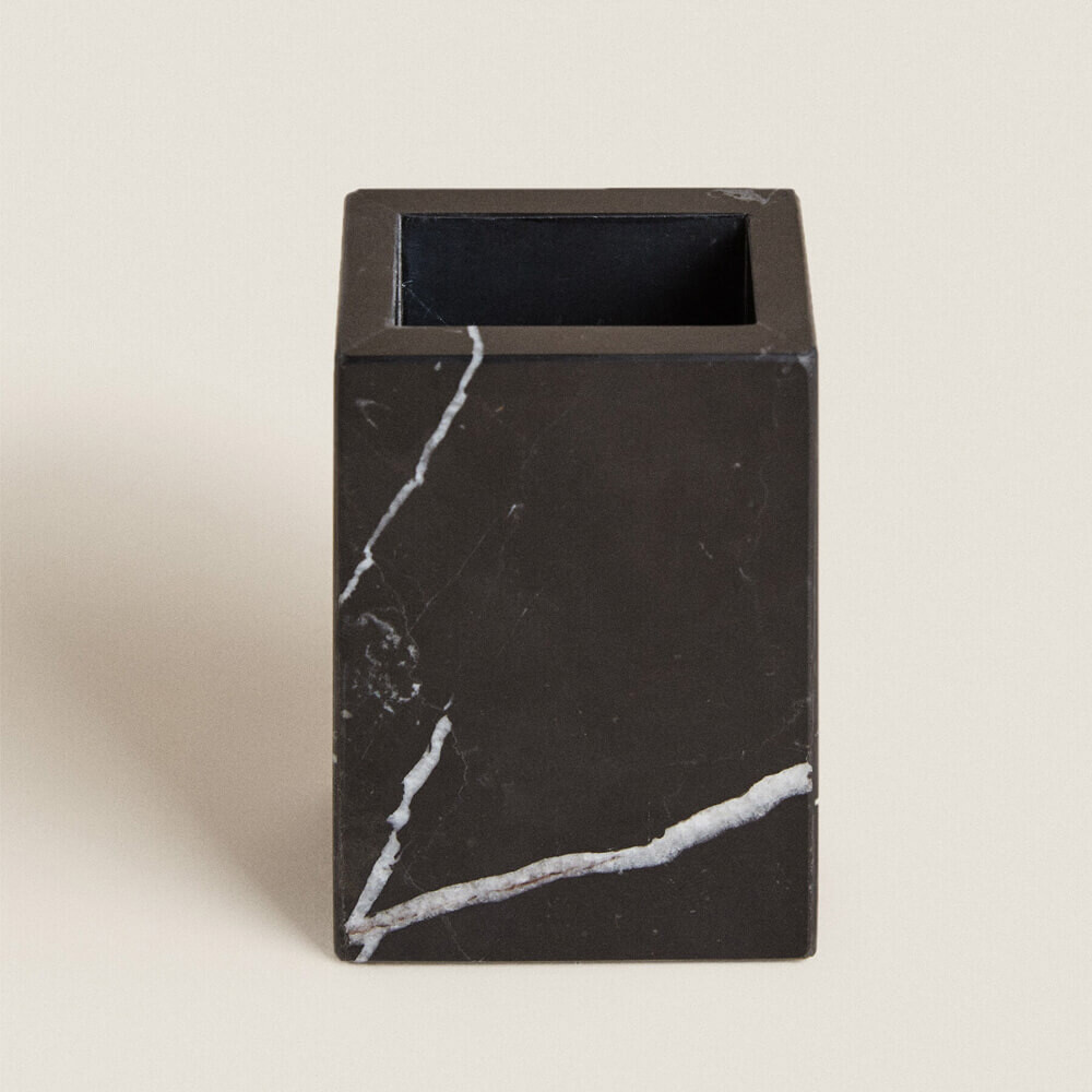 

Стакан для ванной Zara Home Black Marble Glas, черный