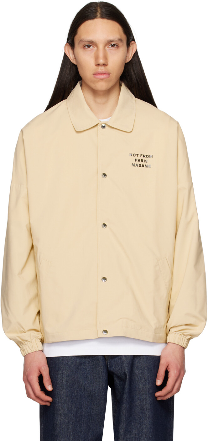 

Бежевая куртка 'La Veste Slogan' Drôle De Monsieur, Бежевый