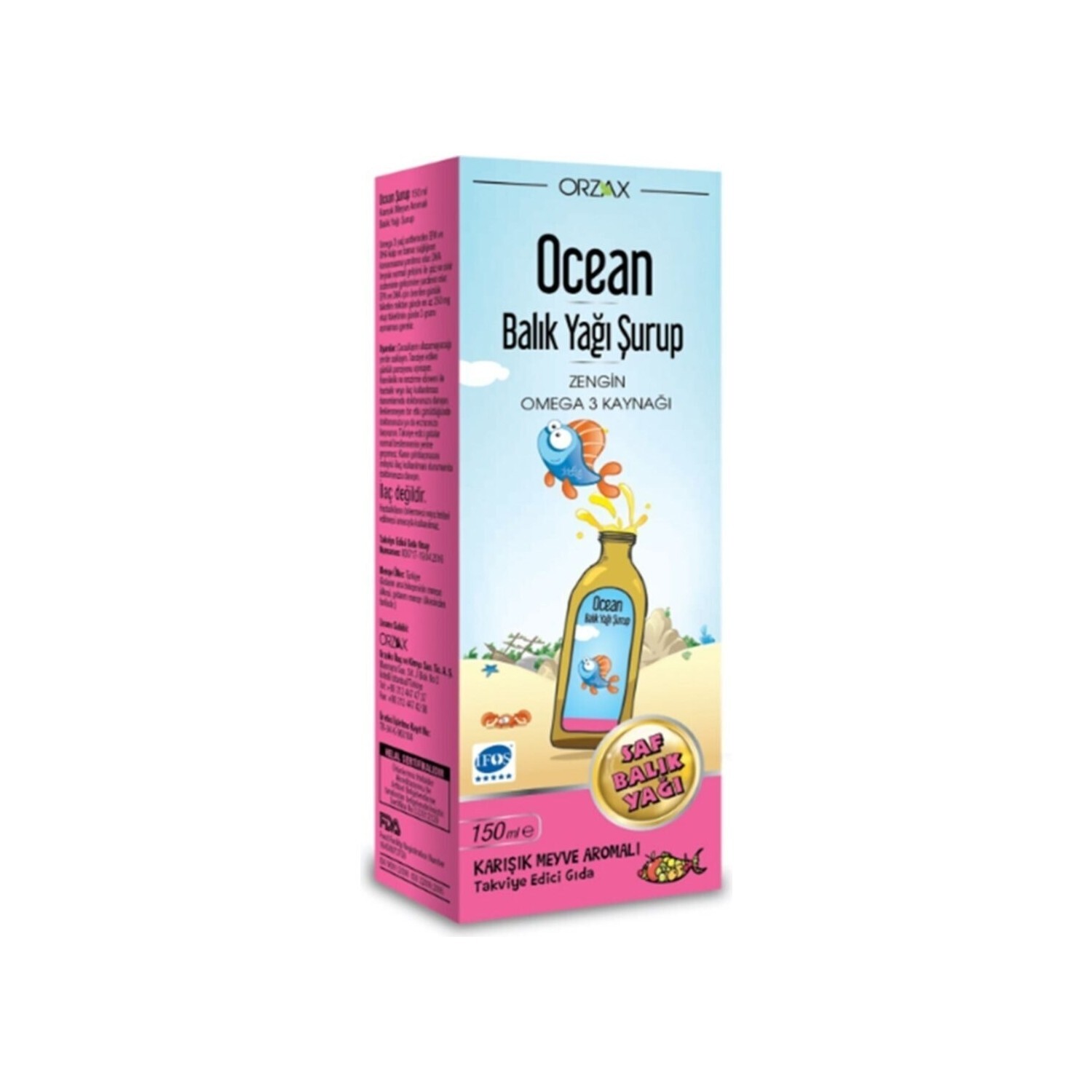 

Ocean Mixed Fruity Fish Oil Сироп 150 мл