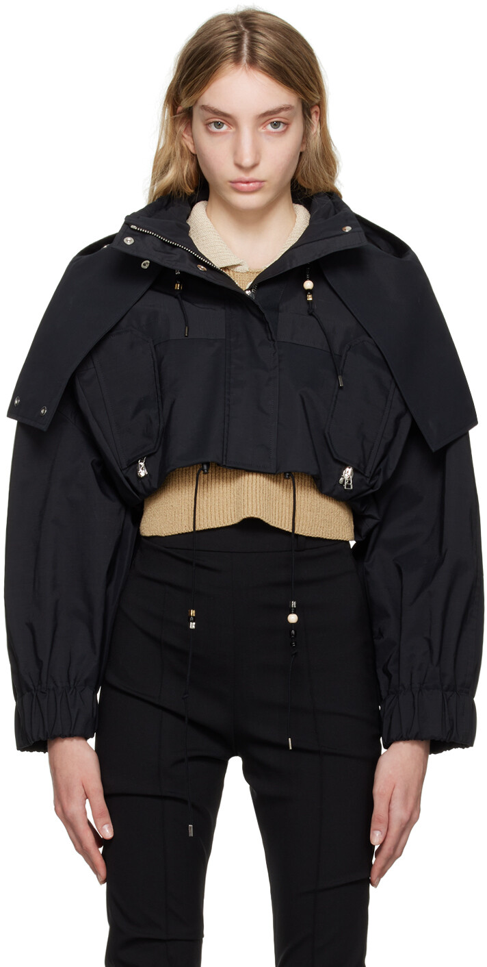 

Черная куртка Le Raphia 'La Parka Raphia' Jacquemus, Черный