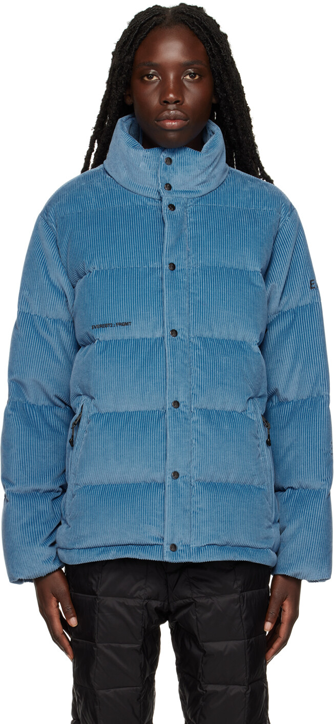

7 Moncler FRGMT Hiroshi Fujiwara Синий пуховик Donnie Moncler Genius
