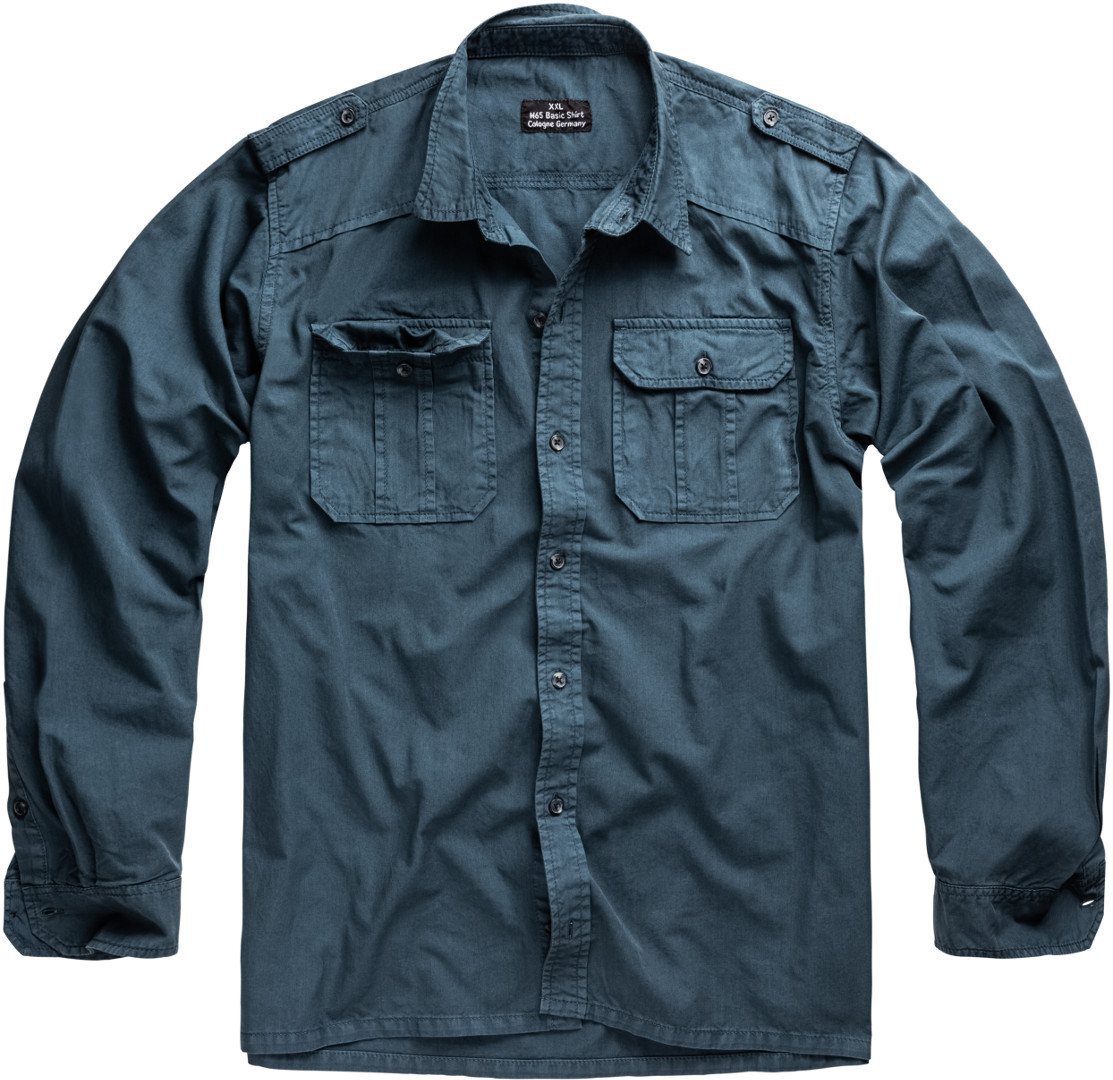 Рубашка Surplus M65 Basic, темно - синий рубашка surplus m65 basic short sleeve черный