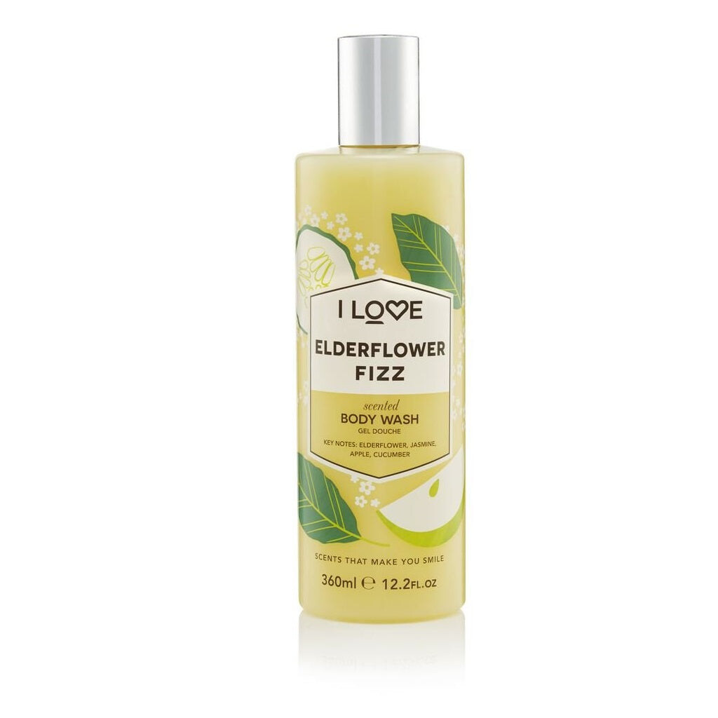 

I Love Ароматизированный гель для душа и ванны для тела Elderflower Fizz 360мл
