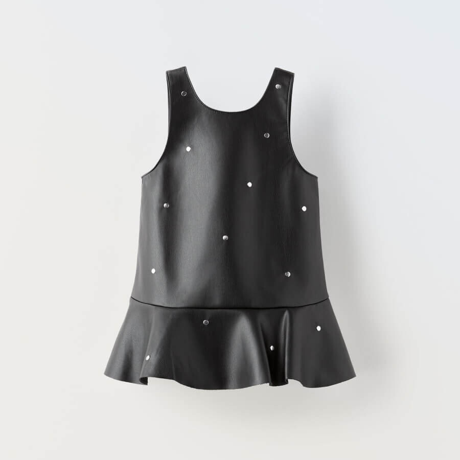 

Сарафан Zara Leather Effect, черный