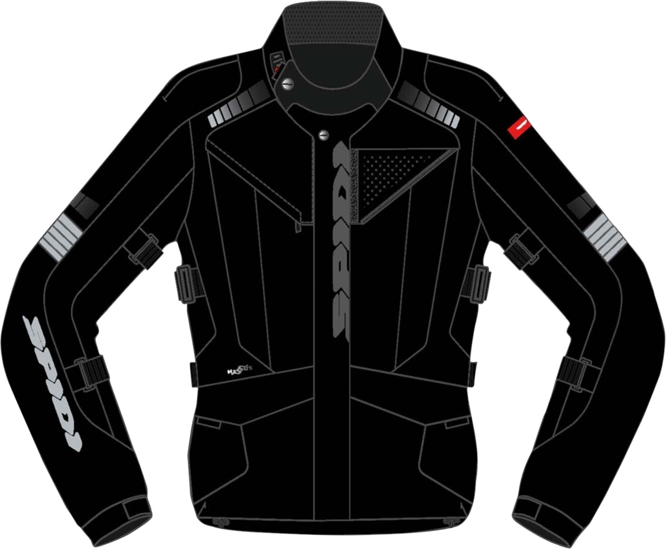

Spidi H2Out Outlander Мотоцикл Текстильный куртка, черный