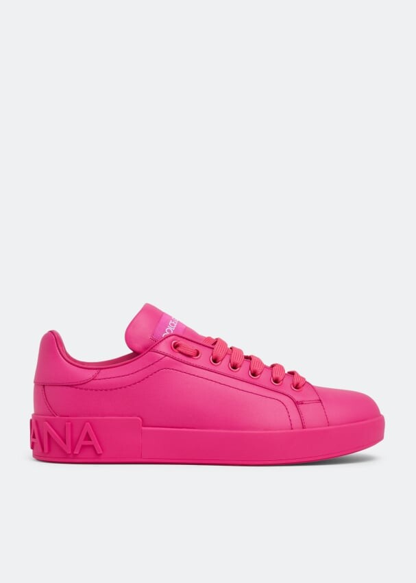 

Кроссовки DOLCE&GABBANA Portofino sneakers, розовый
