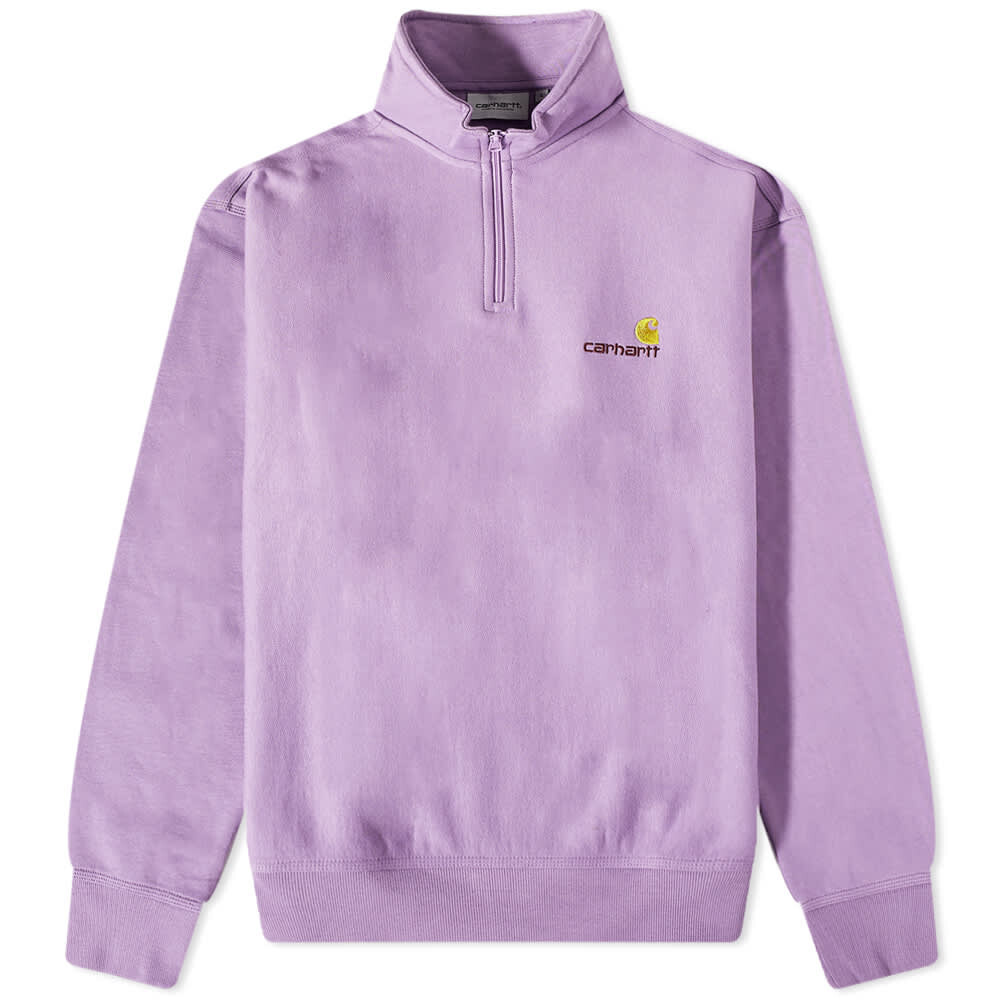 

Толстовка Carhartt WIP Half Zip American Script Sweat, Фиолетовый