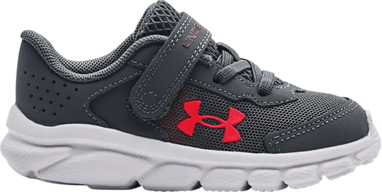 

Кроссовки Under Armour Assert 9 AC TD Pitch Grey Chestnut Red, серый