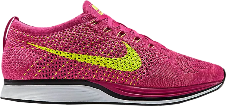 

Кроссовки Nike Flyknit Racer 'Fireberry', розовый
