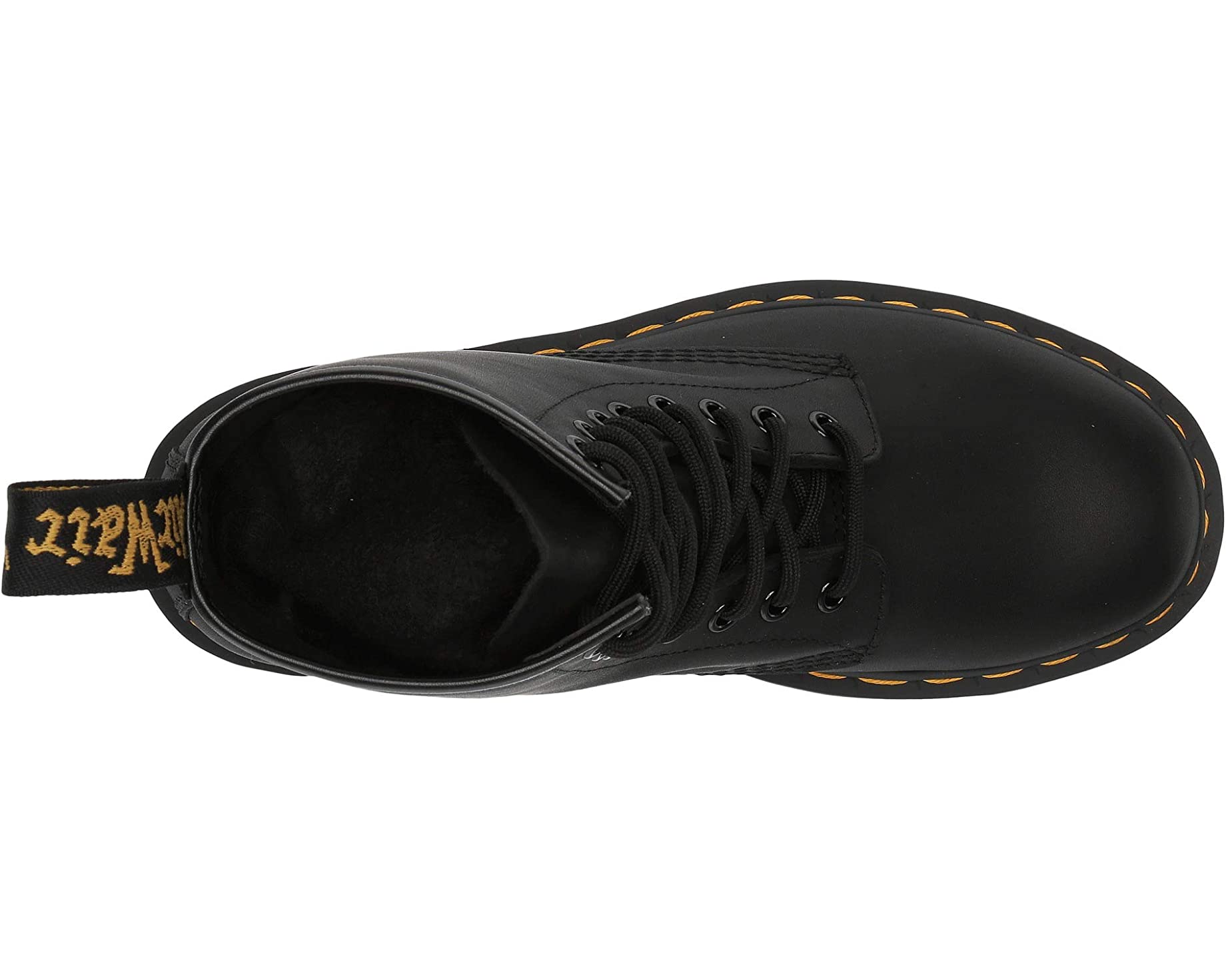 Ботинки 1460 Greasy Leather Boot Dr. Martens, черный ботинки dr martens размер 38 черный