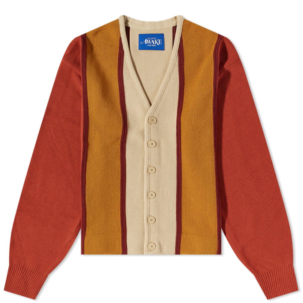 

Джемпер Awake NY Wool Striped Cardigan, Коричневый