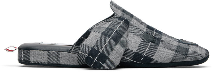

Серо-темно-синие тапочки Hector Thom Browne
