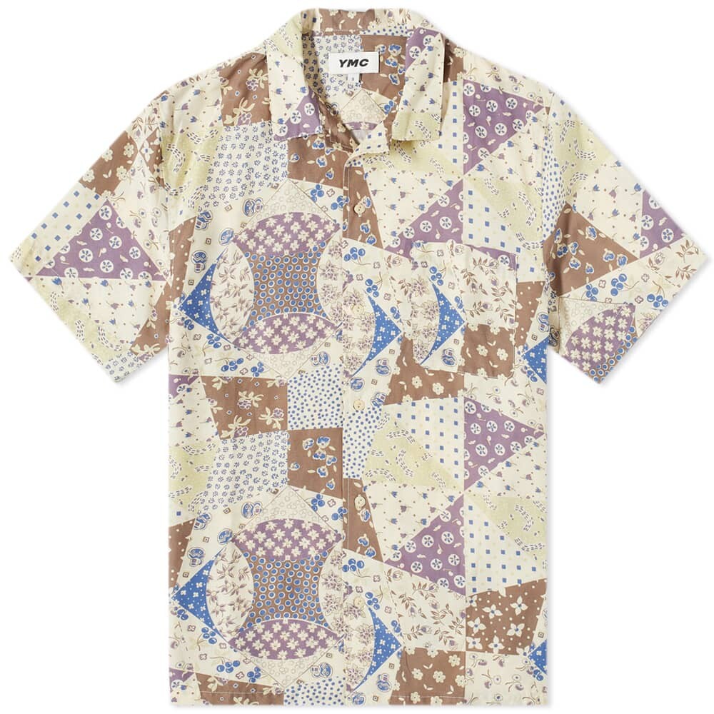 

Рубашка YMC Patchwork Print Malick Vacation Shirt