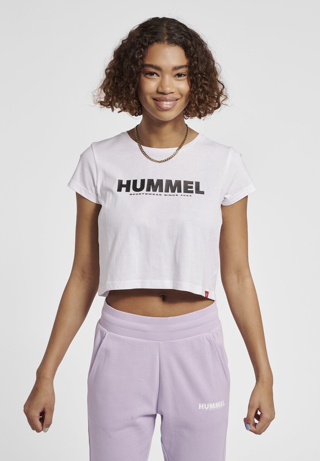 

Футболка с принтом LLEGACY CROPPED Hummel, цвет white black