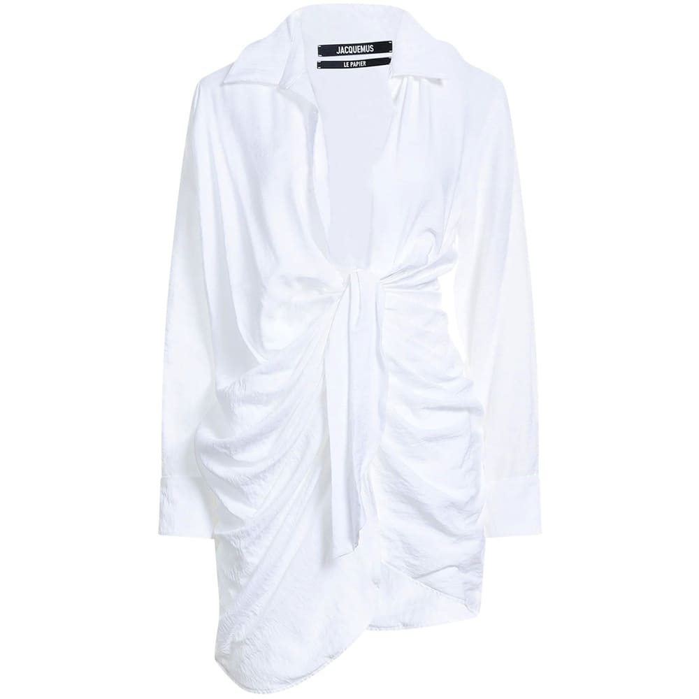 Платье Jacquemus Elegant, белый платье из твила h