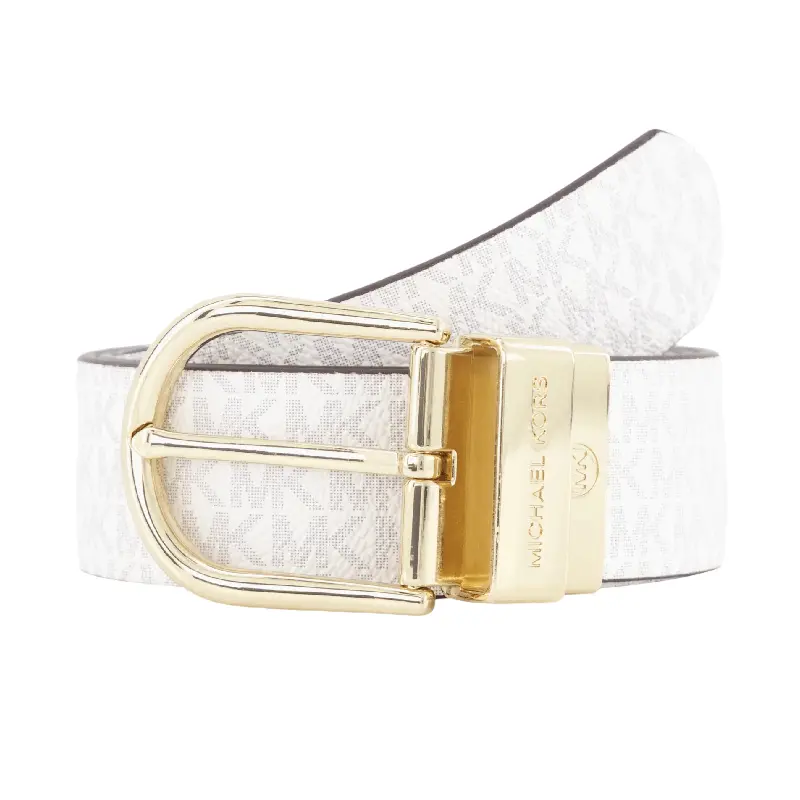 

Ремень Michael Kors Reversible, белый/бежевый