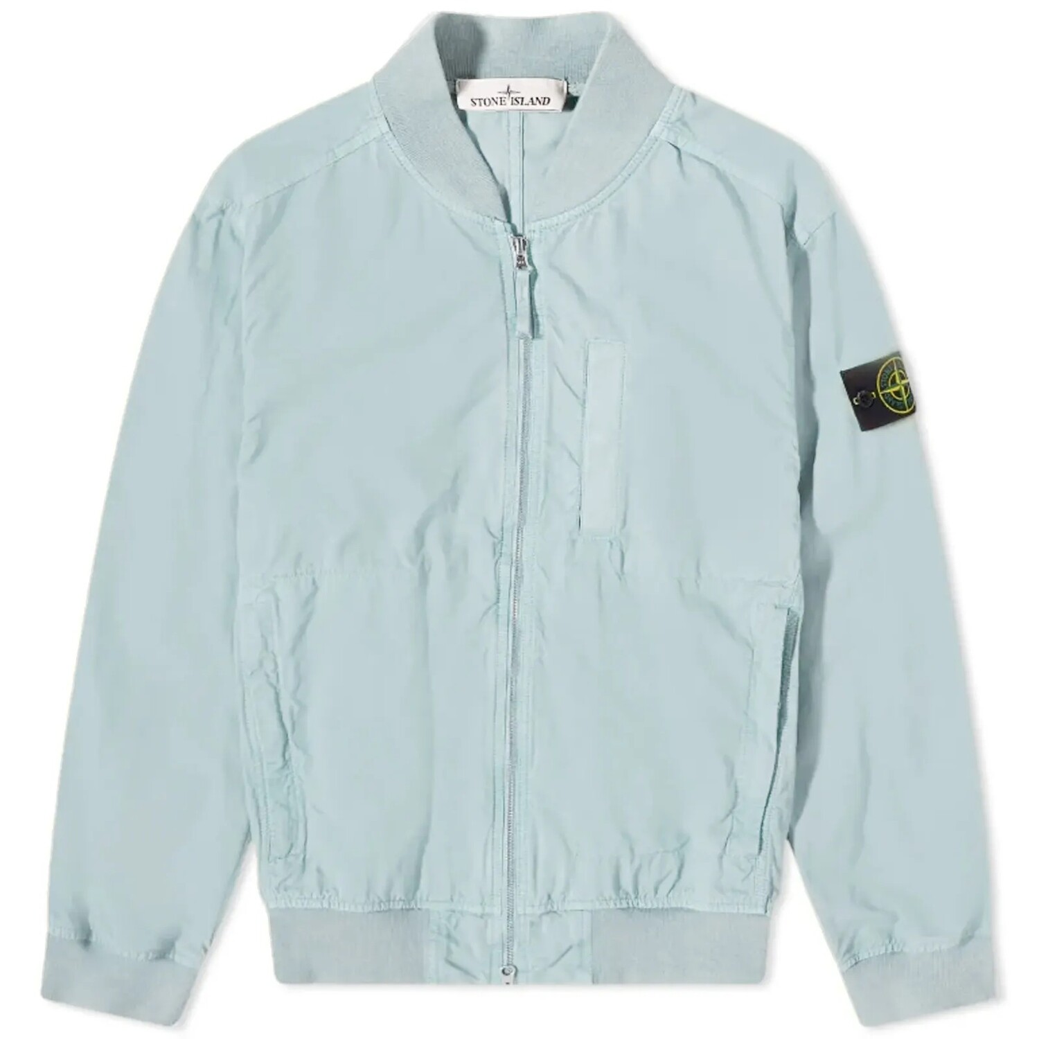 

Куртка-бомбер Stone Island Cupro Cotton Twill, голубой, Синий