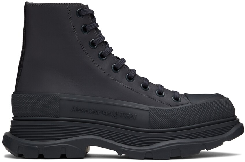 

Черные высокие кеды Tread Slick Alexander McQueen