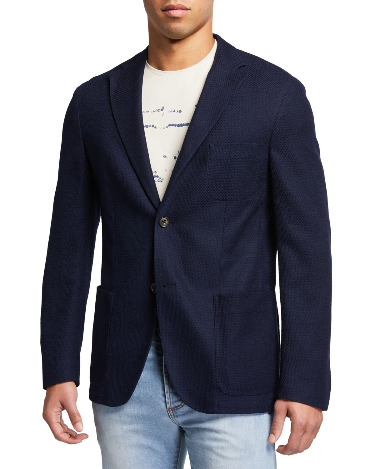 

Мужская хлопковая куртка-свитер Corneliani, цвет Navy