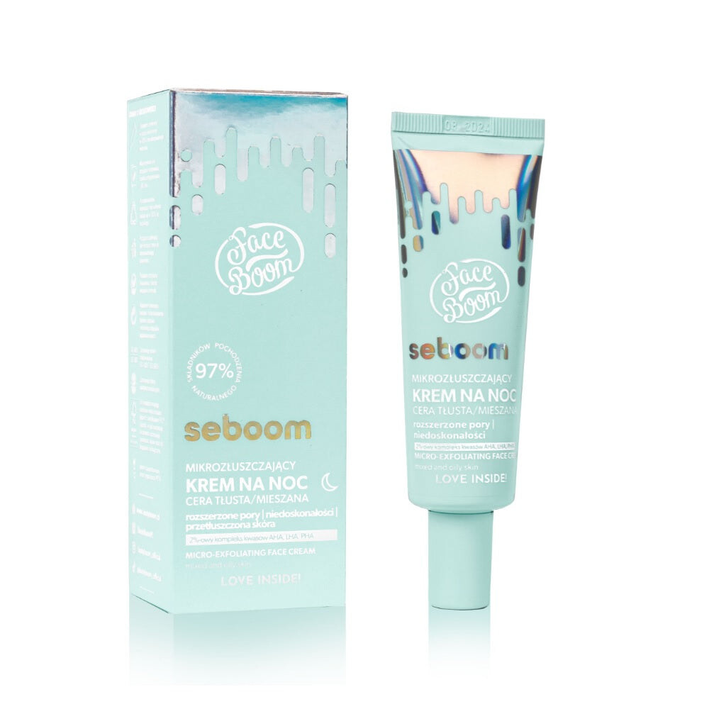 

Face Boom Seboom микроотшелушивающий ночной крем для лица Evening Magik 50мл