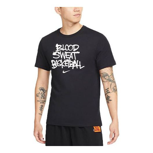 

Футболка Nike Alphabet Printing Round Neck Pullover Short Sleeve Black, Черный