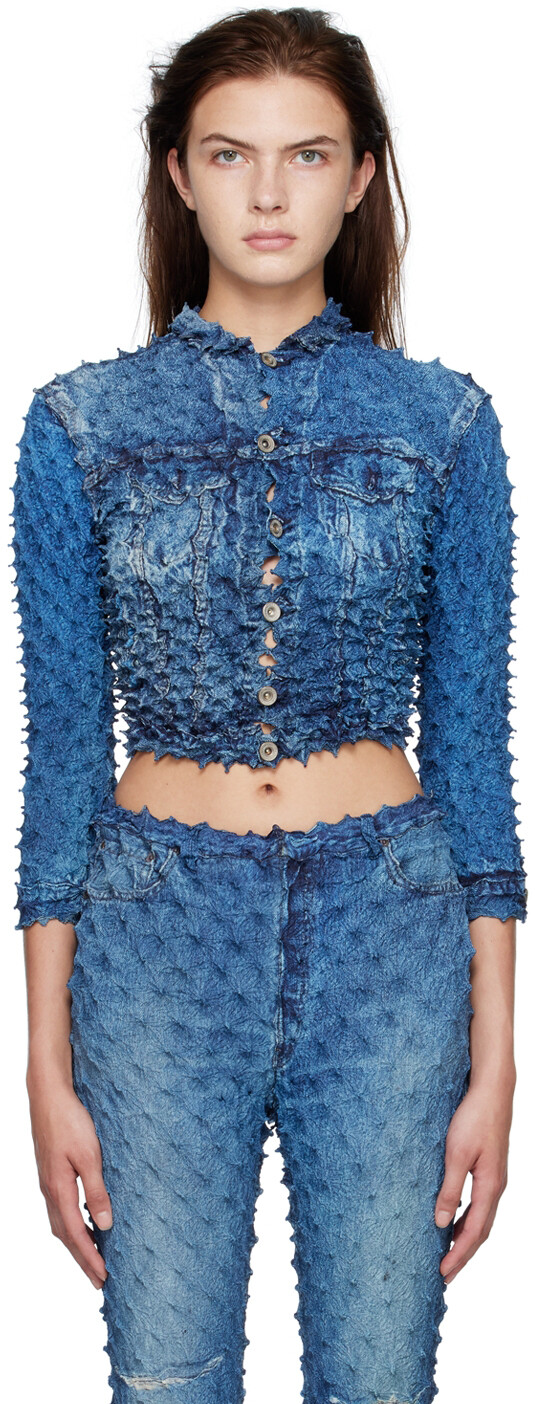 

Indigo Shibori Jacket Doublet