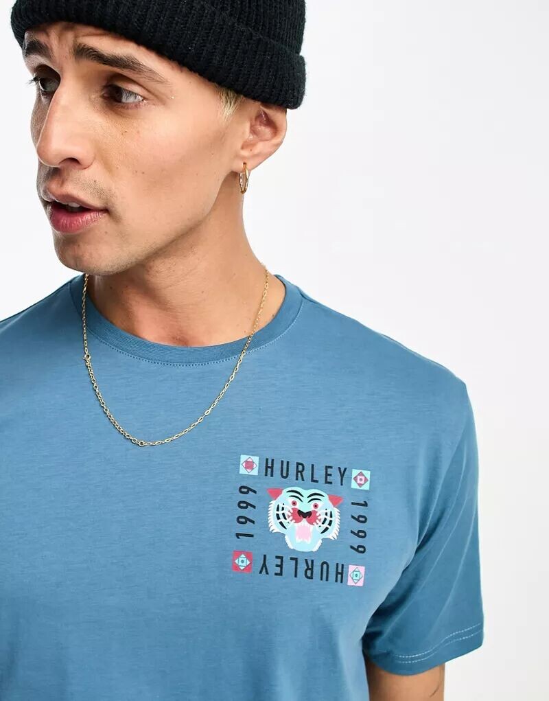 

Синяя футболка Hurley Bengal