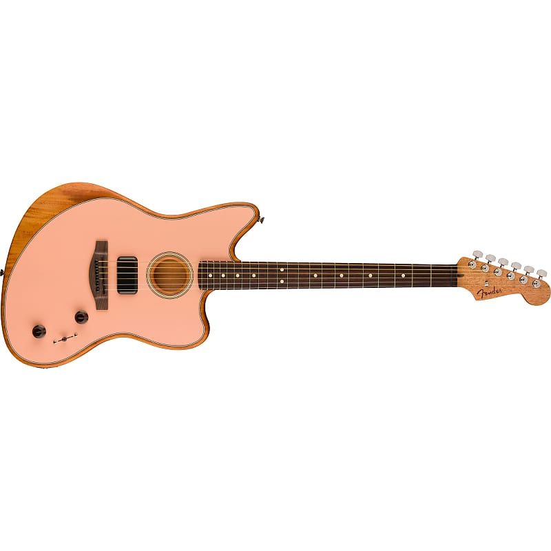 цена Гитара Fender Acoustasonic Player Jazzmaster, гриф из палисандра, розовый цвет 0972233156